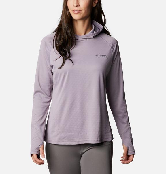 Columbia PFG ZERO Rules Hoodies Purple For Women's NZ48953 New Zealand